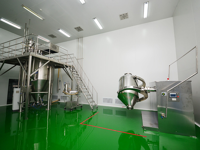 粉剂预混剂车间：：：气流混淆机+三维混淆机 